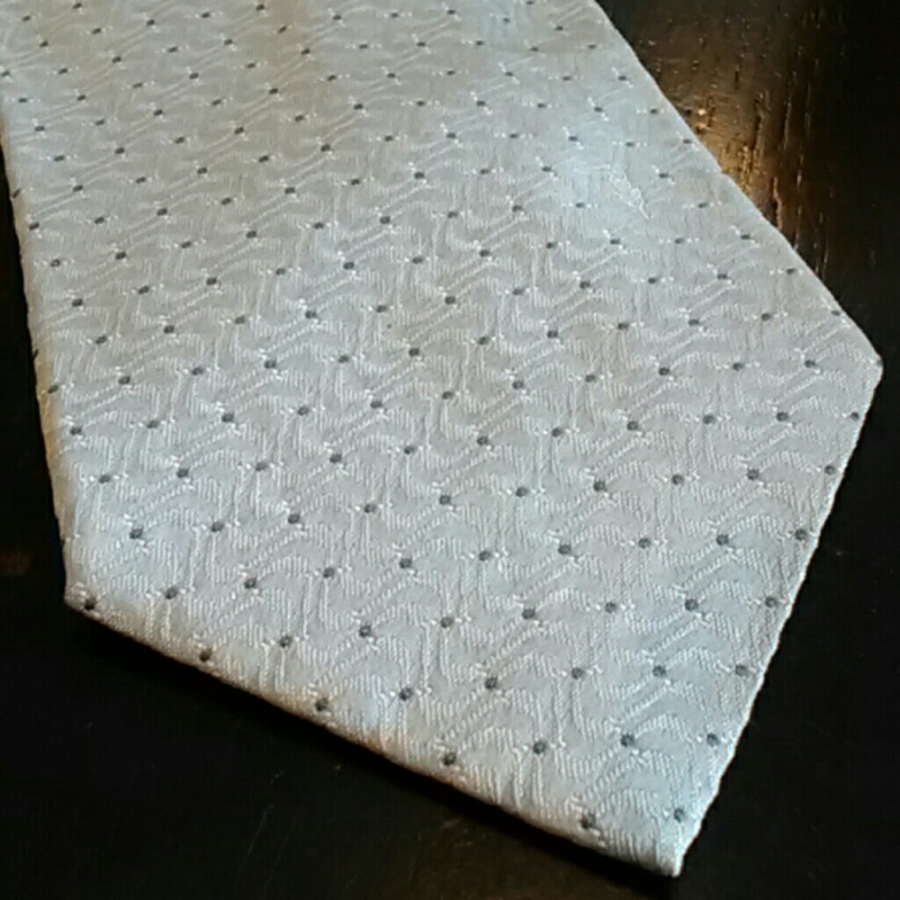 - EUC Trussardi Light Gray/Silver Silk Tie